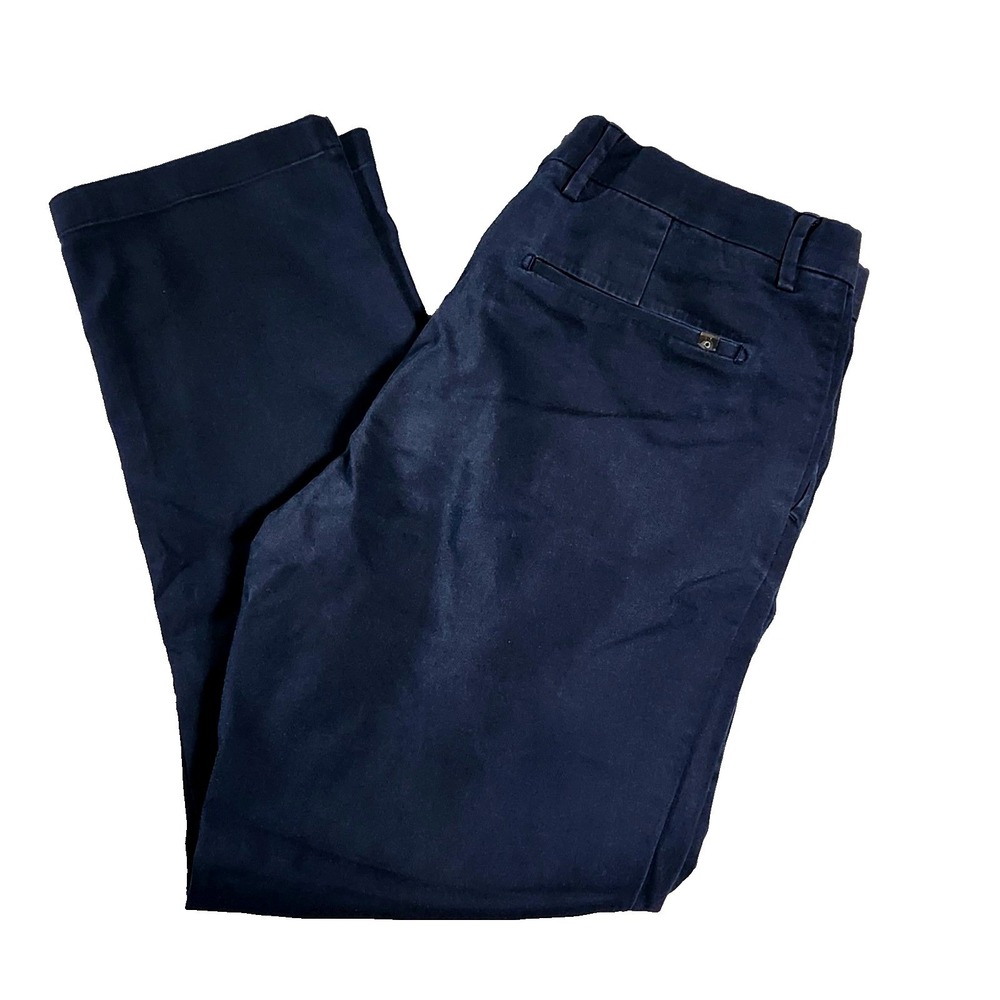 Spoke Sharps Build B Chino Pants Mens 34x29 Slim Fit Stretch Casual Blue Turkey